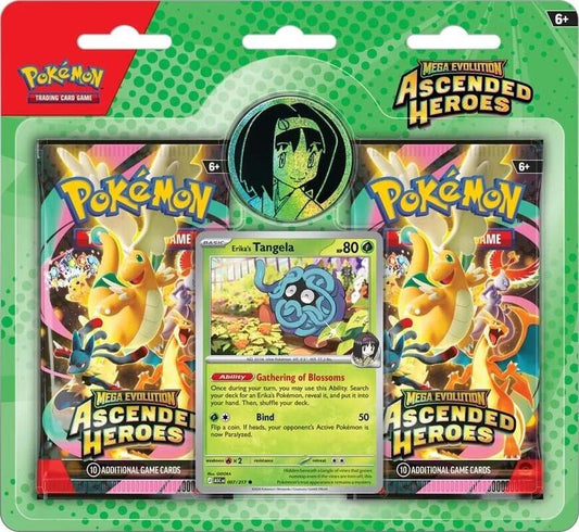 Mega Evolution: Ascended Heroes Collection - Erika (3-Tab) — reference image, not the exact item