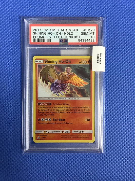 SHINING HO-OH-HOLO · #SM70 · POKEMON SM BLACK STAR PROMO · PSA 10 — PSA 10 — f8cb93c9-21bd-49f3-b693-368f4cc88c39