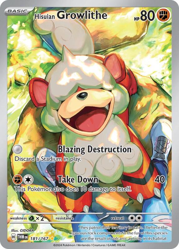 Hisuian Growlithe - 181/167 — Near Mint (NM) — b73cbf81-6d8f-4f9f-a5ba-130694559da9