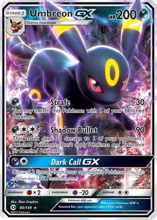 Umbreon GX — Lightly Played (LP) — a5c4b439-1817-4dd7-9a0e-704a48699501
