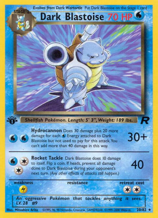 Dark Blastoise (20) — Near Mint (NM) — 979edd11-83e1-4dea-9609-003d9e68571e