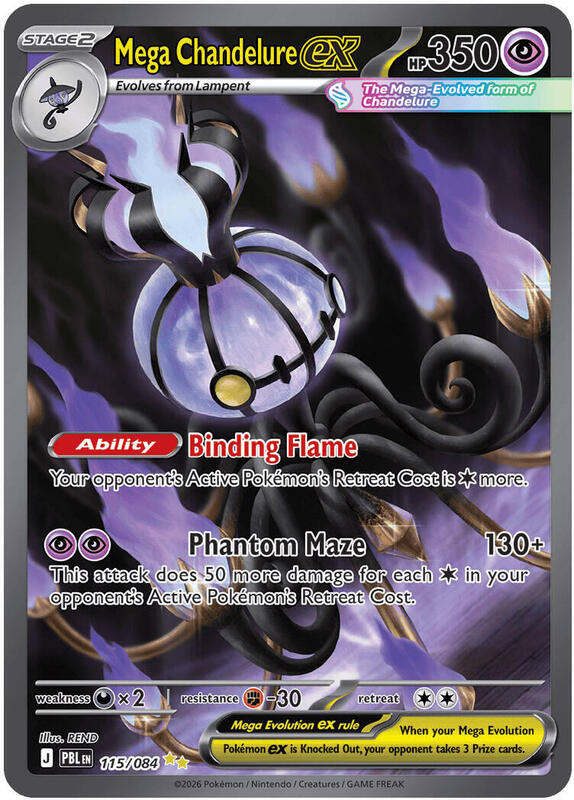 Mega Chandelure ex - 115/084 — Near Mint (NM) — fdeecaf4-b310-474e-a082-e3606d57debc