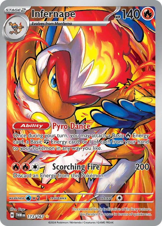 Infernape - 173/167 — Near Mint (NM) — c977d544-4f75-47dc-b848-5354d1ea5248