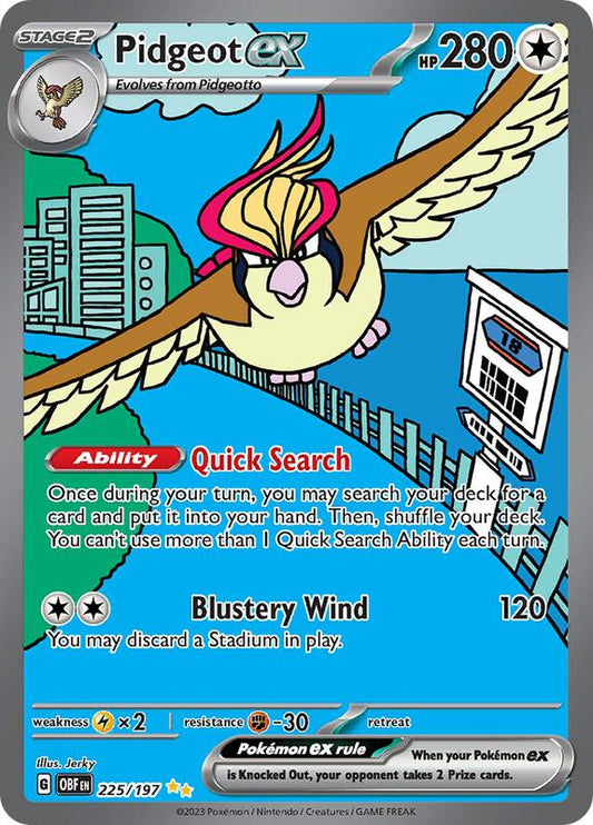 Pidgeot ex - 225/197 — Near Mint (NM) — e633f7bb-aef2-4168-b1b9-ec9447c5bb82