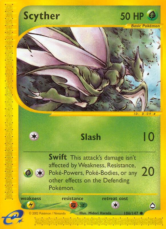 Scyther (106) — Lightly Played (LP) — 24311ef4-7644-43da-8450-9d0429d74f57