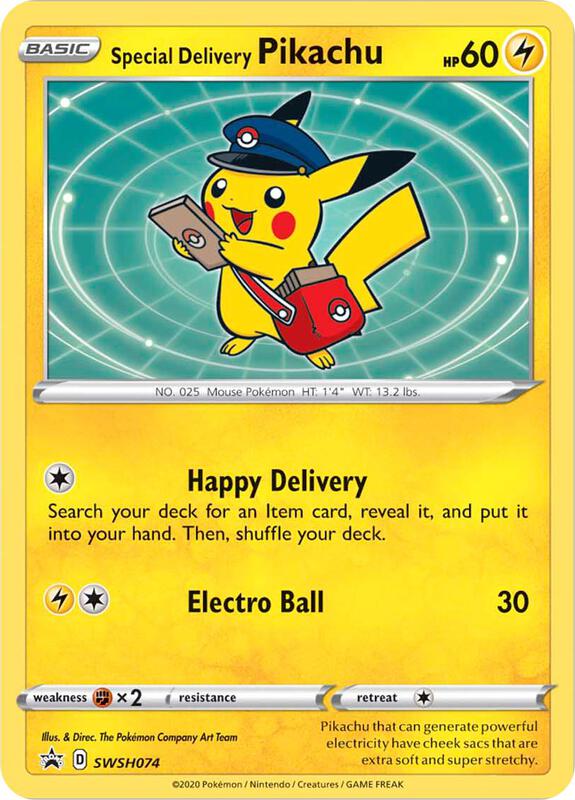 Special Delivery Pikachu - SWSH074 — Near Mint (NM) — 4ef833ea-b192-4fec-9252-abf18b2736d1
