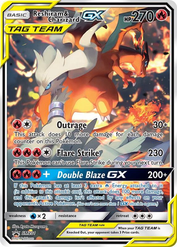 Reshiram & Charizard GX - SM201 — Lightly Played (LP) — 67880056-3a2f-4d5e-90b8-807bf861e161