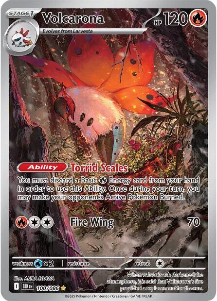 Volcarona - 100/086 — Lightly Played (LP) — 2d74a7e2-9340-4e6c-98dc-afbdff0d93ac