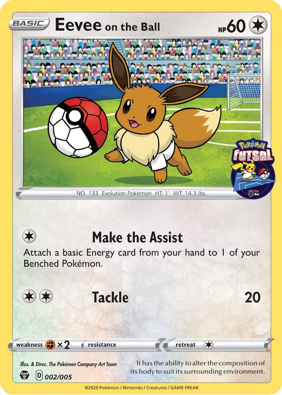 Eevee on the Ball - 002/005 (Pokemon Futsal) — NM (Sealed) — 395a8c20-deb9-4755-a42a-9c38b0610084