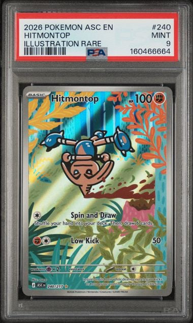 HITMONTOP · #240 · POKEMON ASC EN-ASCENDED HEROES · PSA 9 — PSA 9 — 9de14e06-0e84-48ac-80e5-83e4ba6d1f2f