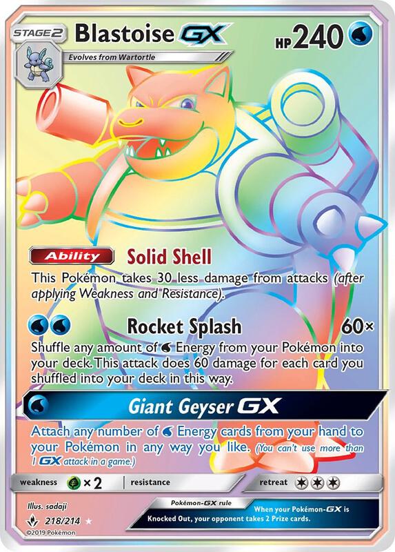 Blastoise GX (Secret) — Near Mint (NM) — 368746e7-8487-47af-9851-154205b0ba88
