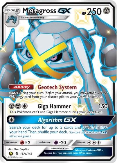 Metagross GX - 157a/145 — Near Mint (NM) — f26e5e76-67de-4b02-b9c0-2f7f009c44c8
