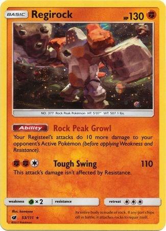 Regirock - 53/111 (Cosmos Holo) — Lightly Played (LP) — 21f8e5e0-aeef-4345-9c73-3e228d2e6c6a