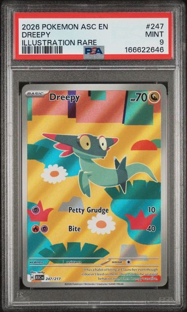 DREEPY · #247 · POKEMON ASC EN-ASCENDED HEROES · PSA 9 — PSA 9 — 6ce3c23d-69be-4011-b80a-6599c58f1939