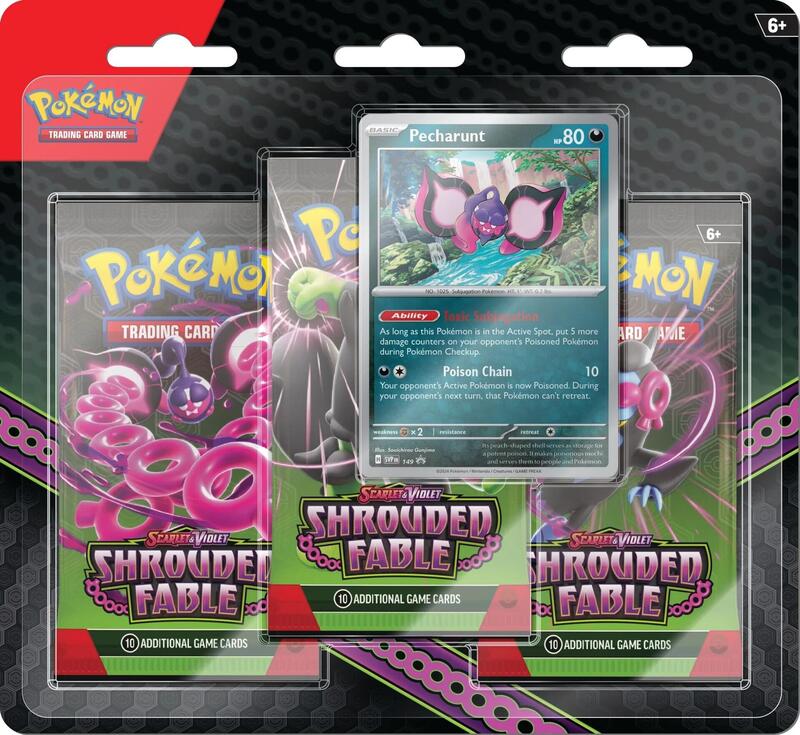 Shrouded Fable 3 Pack Blister [Pecharunt] — Sealed — 8868848b-4755-4470-b0b2-cd06c8889d69