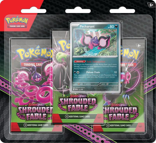 Shrouded Fable 3 Pack Blister [Pecharunt] — Sealed — 8868848b-4755-4470-b0b2-cd06c8889d69