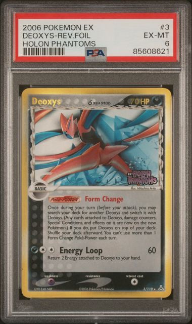 DEOXYS-REV.FOIL · #3 · POKEMON EX HOLON PHANTOMS · PSA 6 — PSA 6 — d479fa6b-59e1-4dc2-98ae-f370caf24400