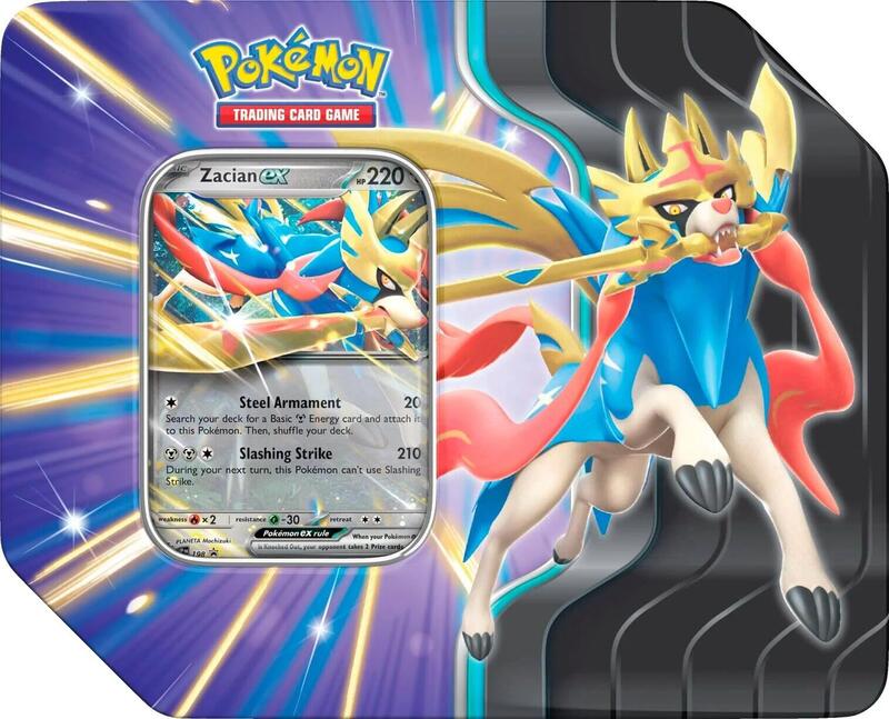 Slashing Legends Tin [Zacian ex] — Sealed — 96c88881-6128-4027-b5da-4cae8f284bfb