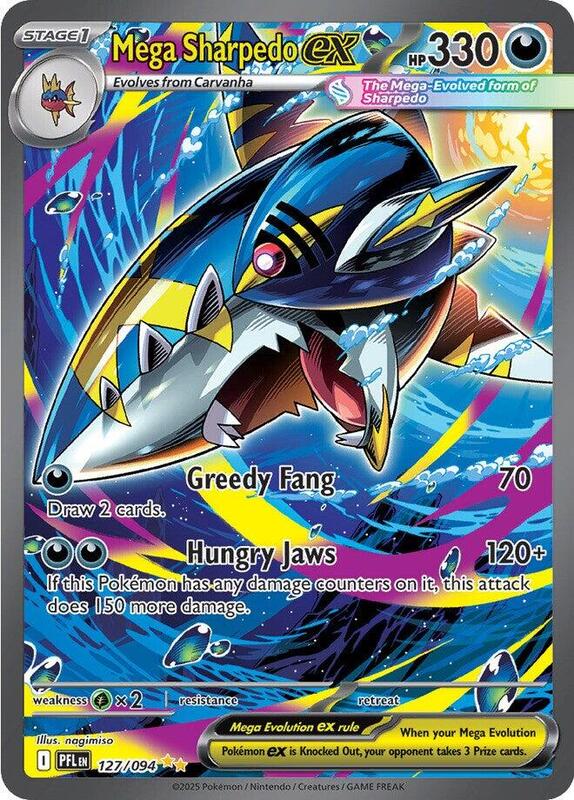 Mega Sharpedo ex - 127/094 — Near Mint (NM) — 163c1b5e-4f93-4d02-a583-19f1d173b9ec