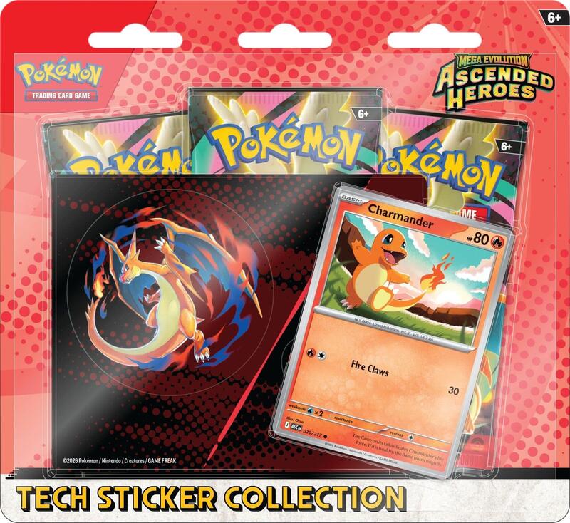 Mega Evolution: Ascended Heroes Tech Sticker Collection - Charmander — Sealed — eee531f9-4b00-4294-81bf-2290c6c0f509