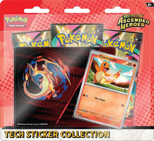 Mega Evolution: Ascended Heroes Tech Sticker Collection - Charmander — reference image, not the exact item
