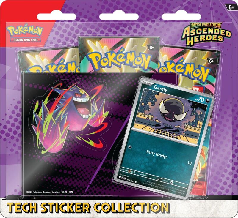 Mega Evolution: Ascended Heroes Tech Sticker Collection - Gastly — Sealed — eee531f9-4b00-4294-81bf-2290c6c0f509