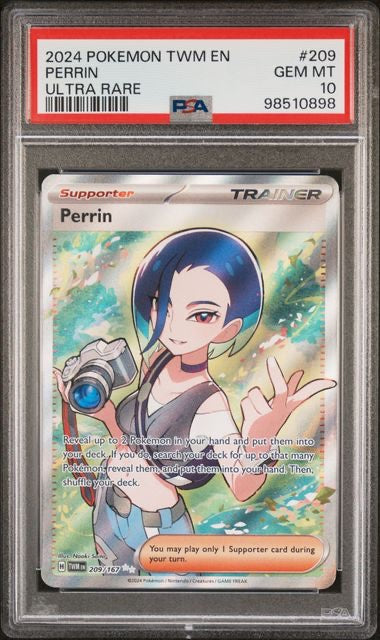 PERRIN · #209 · POKEMON TWM EN-TWILIGHT MASQUERADE · PSA 10 — PSA 10 — dc45742c-027b-429d-9ff0-929b6b526daf