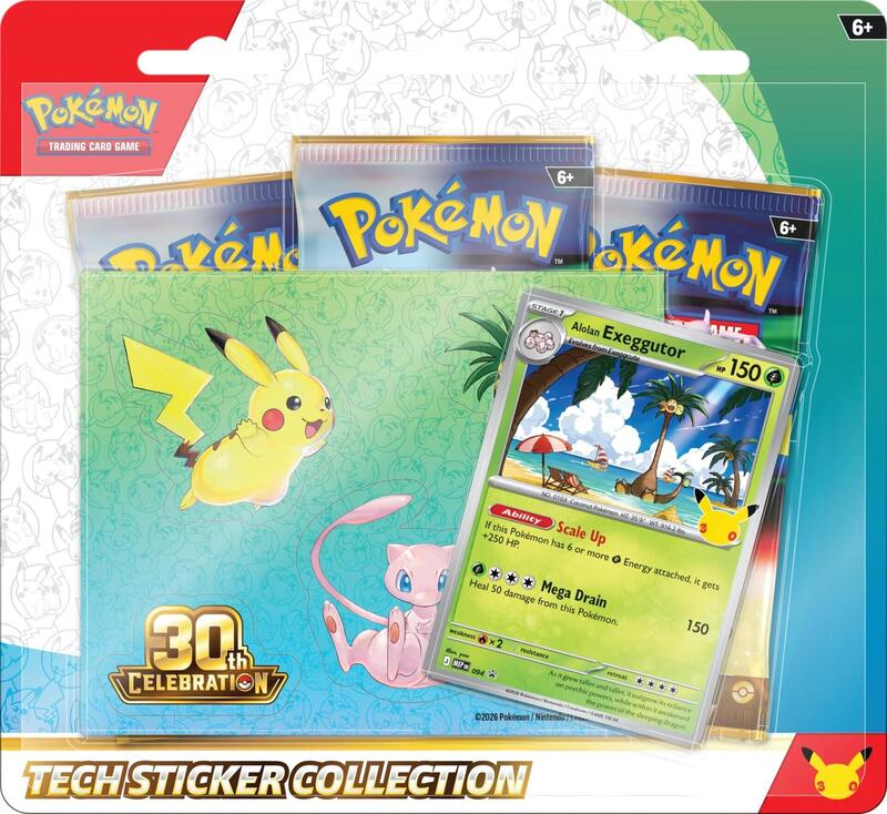 30th Celebration Tech Sticker Collection [Alolan Exeggutor] — Sealed — b44228eb-889c-4e25-a337-033429662855