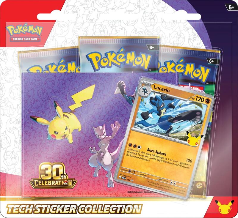 30th Celebration Tech Sticker Collection [Lucario] — Sealed — df39b4a1-abb3-4371-8822-8f323e4aedc2