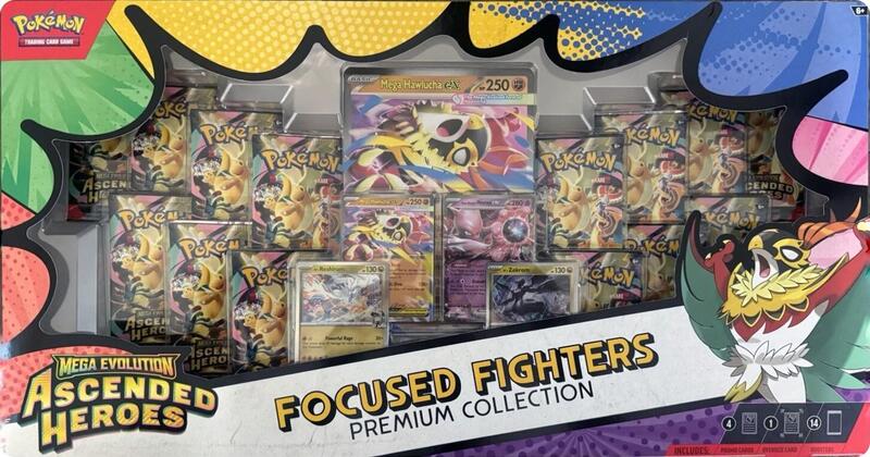 Ascended Heroes Focused Fighters Premium Collection (Sam's Club) — Sealed — 413ed1f7-bd97-4855-b7f3-f89c1376d24a