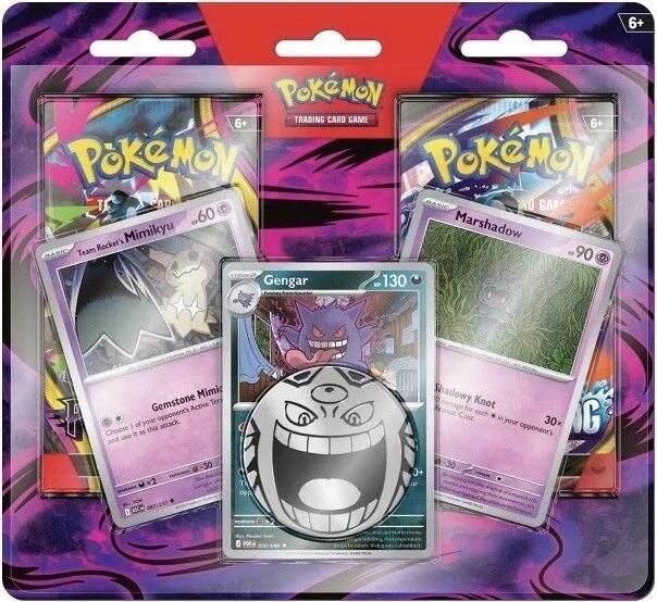 Enhanced 2-Pack Blister Pack [Gengar, Marshadow, Team Rocket's Mimikyu] — Sealed — 96c88881-6128-4027-b5da-4cae8f284bfb