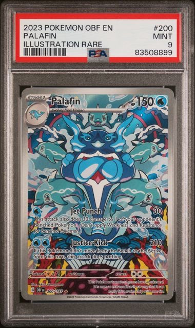 PALAFIN · #200 · POKEMON OBF EN-OBSIDIAN FLAMES · PSA 9 — PSA 9 — 6ce3c23d-69be-4011-b80a-6599c58f1939