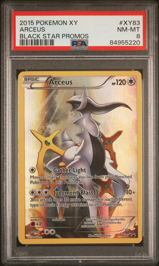 ARCEUS · #XY83 · POKEMON XY BLACK STAR PROMOS · PSA 8 — PSA 8 — dd8225b1-3577-465e-92b0-a863056e084b