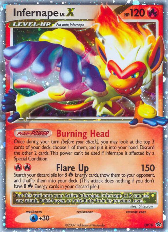 Infernape LV.X - DP10 — Damaged (DMG) — c9d07bf0-1eab-40e5-9cdf-381e37dca1c6