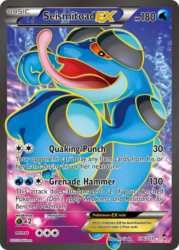Seismitoad EX (106 Full Art) — Lightly Played (LP) — 163c1b5e-4f93-4d02-a583-19f1d173b9ec