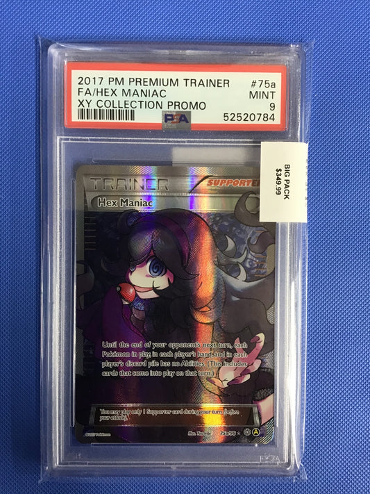 FA/HEX MANIAC · #75A · POKEMON PREMIUM TRAINER XY COLLECTION PROMO · PSA 9 — PSA 9 — 2ae57c76-9042-4f59-bc12-ad36ca8f0276