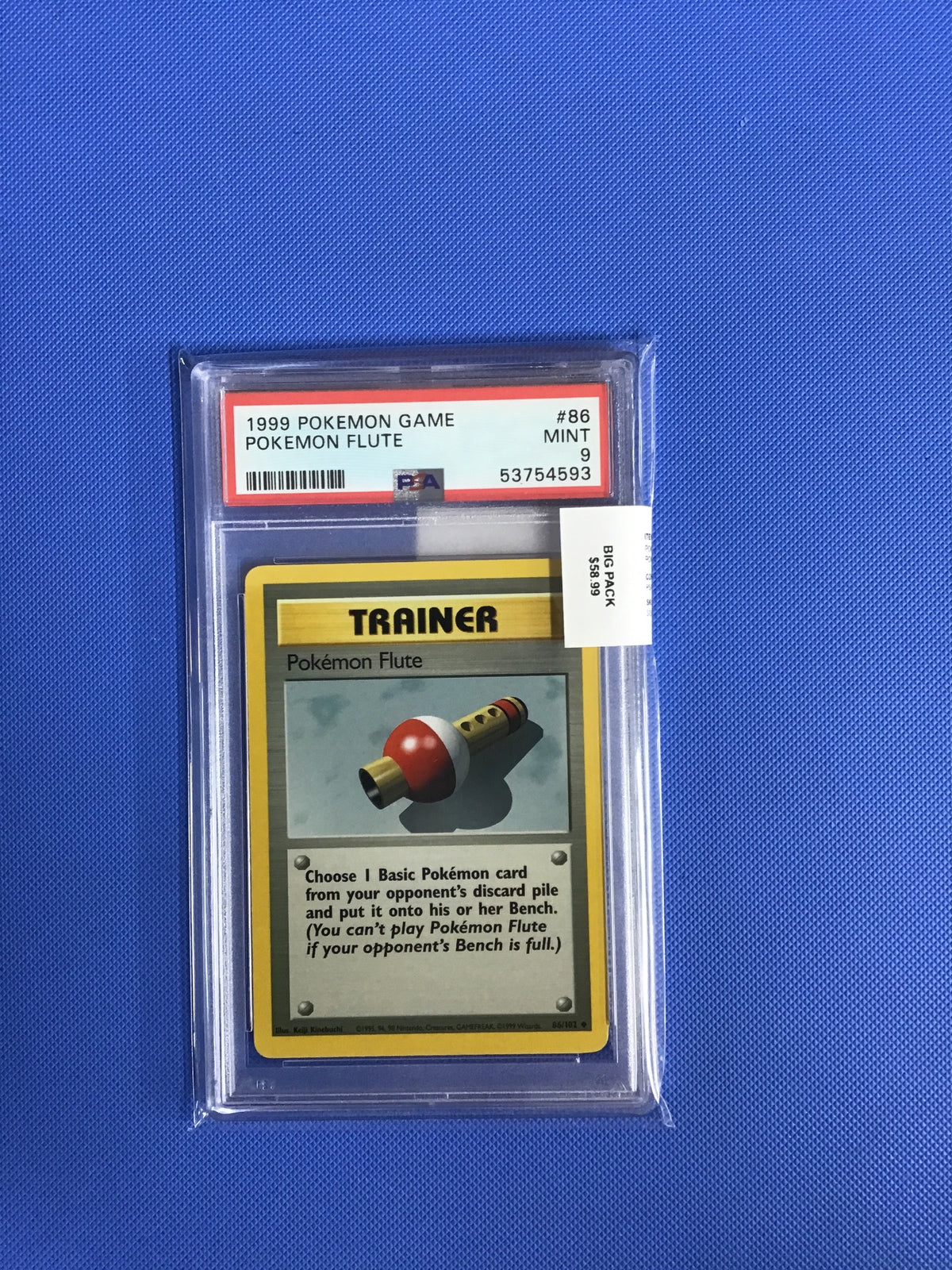 POKEMON FLUTE · #86 · POKEMON GAME · PSA 9 — PSA 9 — 67cb124e-03d0-4fe2-9df3-06d469f14458