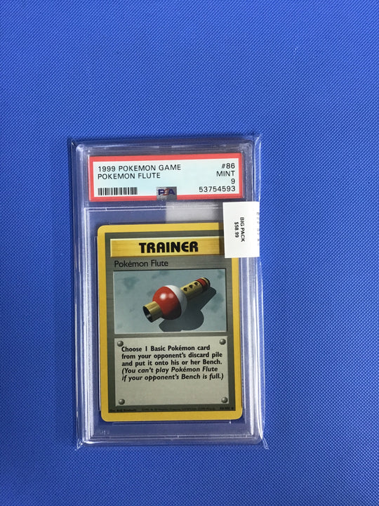 POKEMON FLUTE · #86 · POKEMON GAME · PSA 9 — PSA 9 — 67cb124e-03d0-4fe2-9df3-06d469f14458