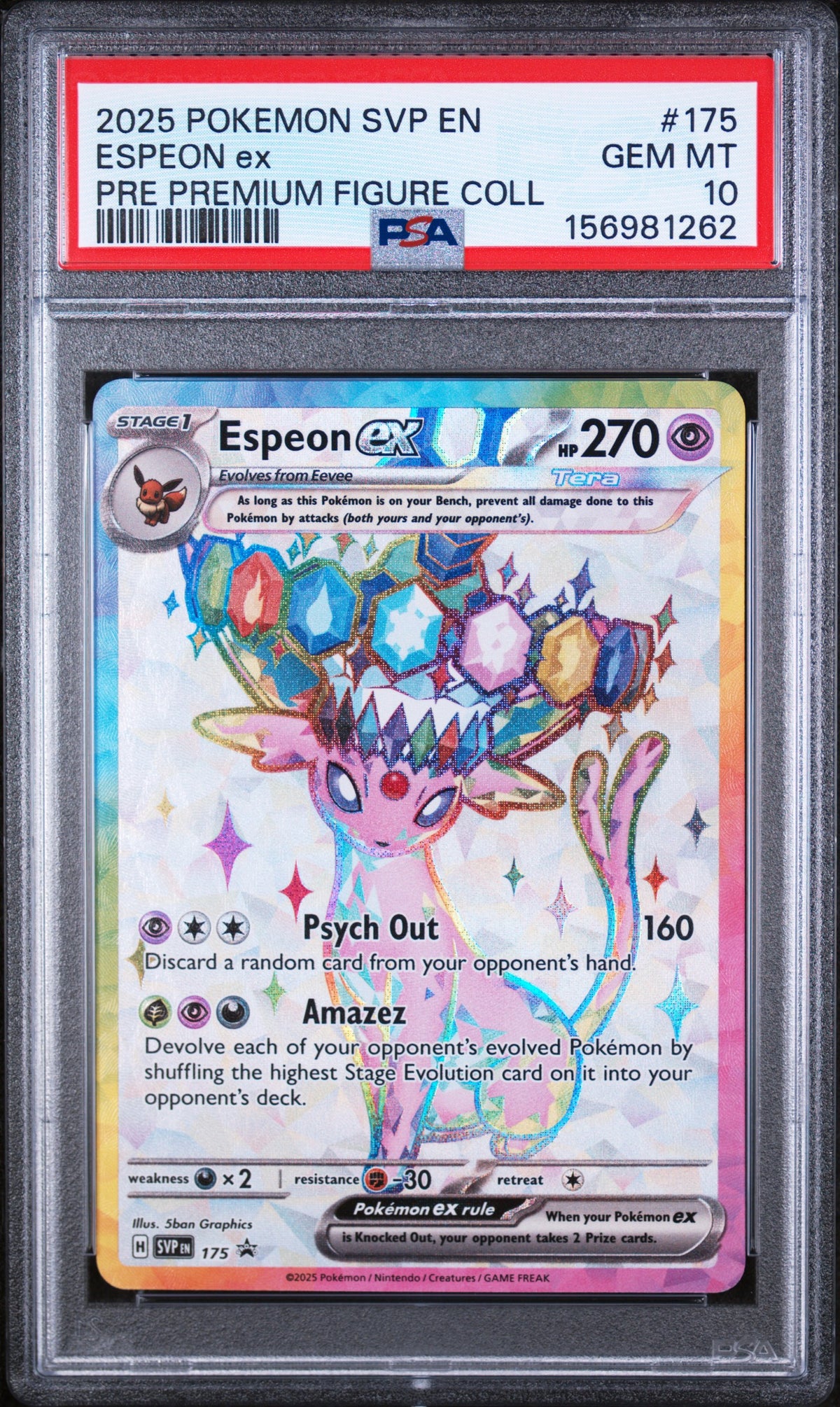 ESPEON EX · #175 · POKEMON SVP EN-SV BLACK STAR PROMO · PSA 10 — PSA 10 — 6f0e9443-fa53-4237-b567-16b469e854aa