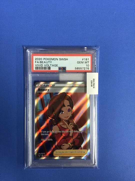 FA/BEAUTY · #181 · POKEMON SWORD & SHIELD VIVID VOLTAGE · PSA 10 — PSA 10 — 3270e5a2-a5c4-4d4d-8684-6105545bf68e