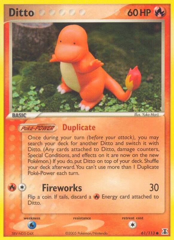 Ditto - 61/113 (Charmander) — Damaged (DMG) — c5d7be69-de9a-4b8e-a906-81a288c123f8