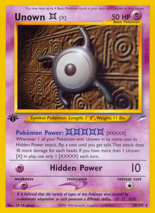 Unown [X] — Near Mint (NM) — 2d74a7e2-9340-4e6c-98dc-afbdff0d93ac