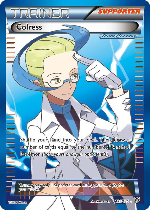 Colress (Team Plasma) (135 Full Art) — Moderately Played (MP) — 844a32c7-a360-4846-ab09-1e888ac850f9