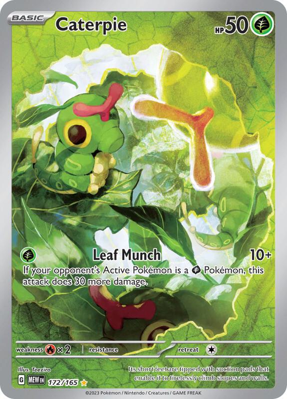 Caterpie - 172/165 — Near Mint (NM) — 0392ca84-4a75-4822-9603-ebb73f1e6a37
