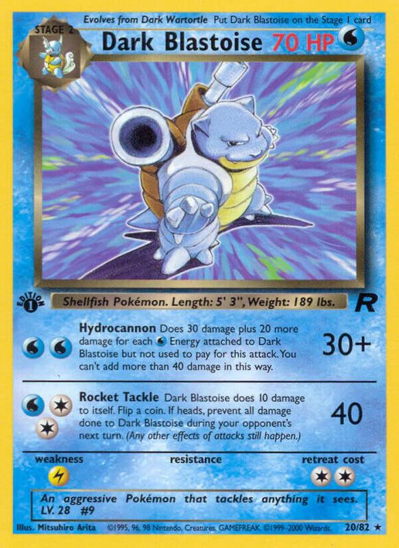 Dark Blastoise (20) — Near Mint (NM) — 979edd11-83e1-4dea-9609-003d9e68571e