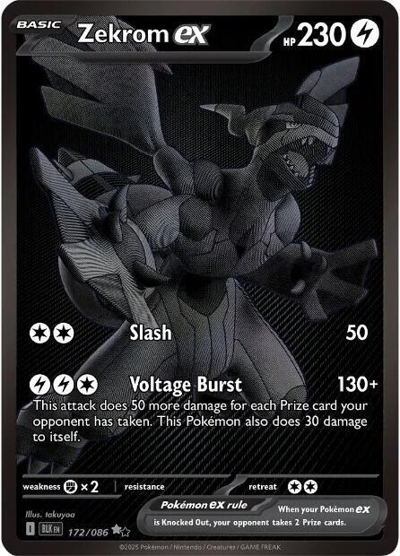 Zekrom ex - 172/086 — Near Mint (NM) — 32890aac-d11c-4417-9947-a52b140fdc97