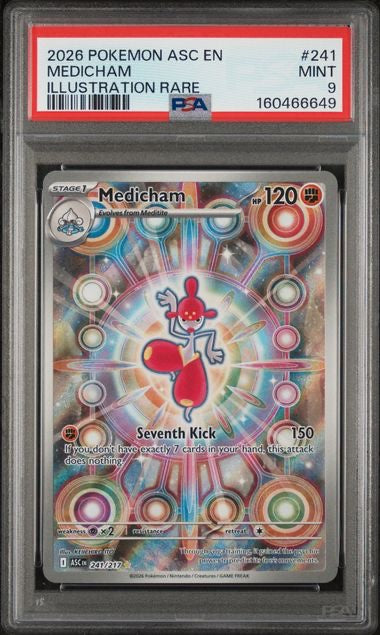 MEDICHAM · #241 · POKEMON ASC EN-ASCENDED HEROES · PSA 9 — PSA 9 — 9de14e06-0e84-48ac-80e5-83e4ba6d1f2f