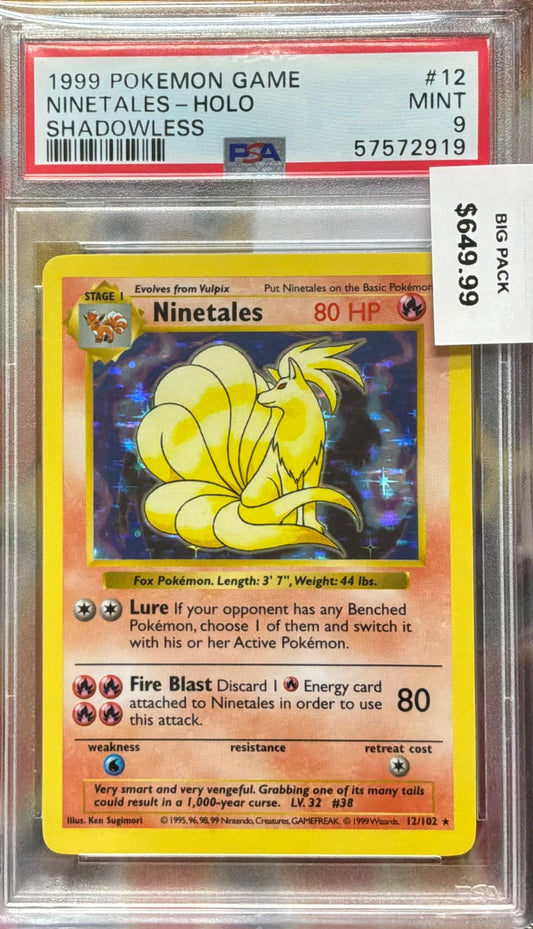 NINETALES-HOLO · #12 · POKEMON GAME · PSA 9 — PSA 9 — 75faafb4-453f-4c47-84aa-33341759476b