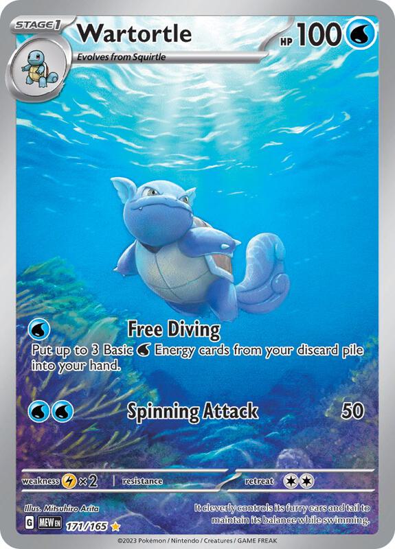 Wartortle - 171/165 — Near Mint (NM) — 45ccb12d-ace3-4d00-80fd-6046f5c294f1