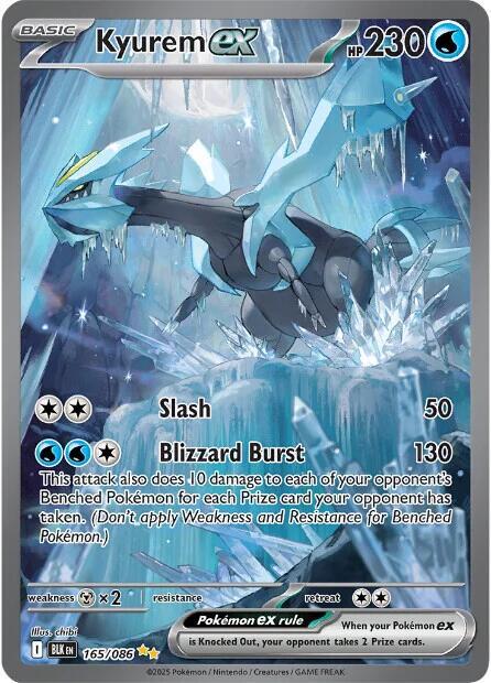 Kyurem ex - 165/086 — Near Mint (NM) — 6014fc12-d7bc-4bcb-92e8-b99ca70ddb1f